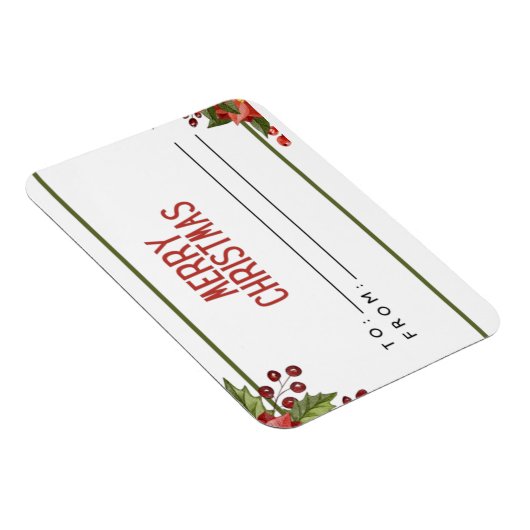 Frohe Weihnachtskarte Magnet (Rechte Seite)