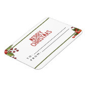 Frohe Weihnachtskarte Magnet (Linke Seite)