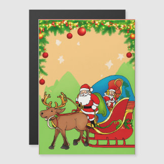 Frohe Weihnachtskarte Magnetkarte