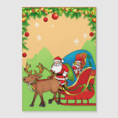 Frohe Weihnachtskarte Magnetkarte (Vorderseite)