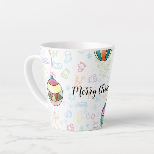 Frohe Weihnachtskarte Milchtasse (Linke Ecke)