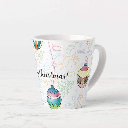 Frohe Weihnachtskarte Milchtasse (Rechte Ecke)