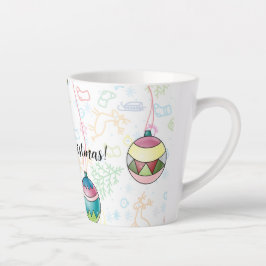 Frohe Weihnachtskarte Milchtasse