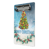 Frohe Weihnachtskarte Mini Klemmbrett (Gewinkelt2)