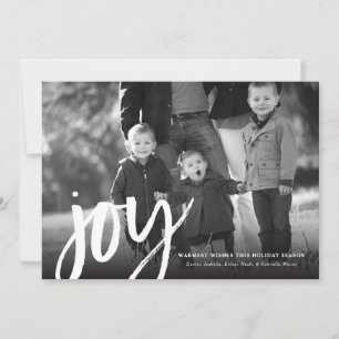 Frohe Weihnachtskarte mit dem Titel 'Bold Joy' Feiertagskarte