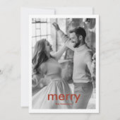 Frohe Weihnachtskarte mit familiären Fotos Einladung (Vorderseite)