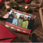 Frohe Weihnachtskarte mit Ihrem Foto Feiertagskarte