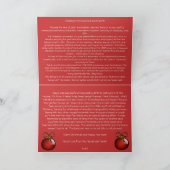 Frohe Weihnachtskarte mit Ihrem Foto Feiertagskarte (Innenseite)