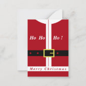 Frohe Weihnachtskarte mit lustigem Weihnachtsdesig Mitteilungskarte (Rückseite)