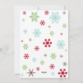 Frohe Weihnachtskarte mit Vintager Farbpalette Feiertagskarte (Rückseite)