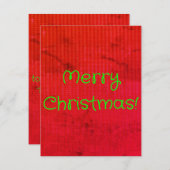 Frohe Weihnachtskarte Mitteilungskarte (Vorne/Hinten)