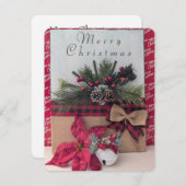 Frohe Weihnachtskarte Mitteilungskarte (Vorne/Hinten)