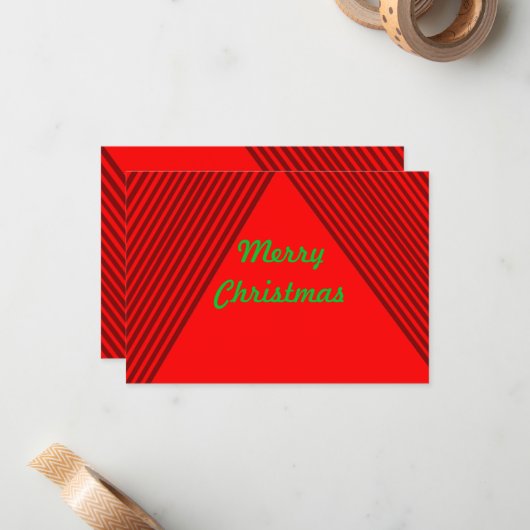 Frohe Weihnachtskarte Mitteilungskarte (Vorderseite/Rückseite Beispiel)