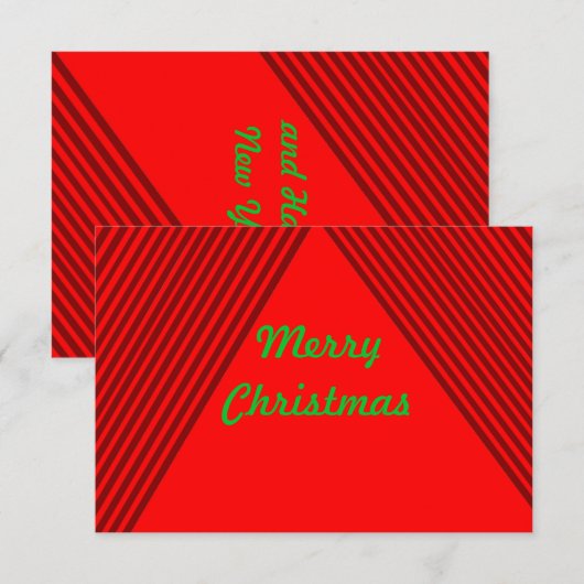 Frohe Weihnachtskarte Mitteilungskarte (Vorne/Hinten)