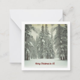 Frohe Weihnachtskarte Mitteilungskarte