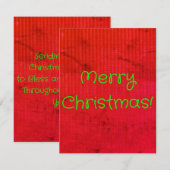 Frohe Weihnachtskarte Mitteilungskarte (Vorne/Hinten)