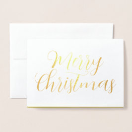 Frohe Weihnachtskarte, moderne kalligraphische Chi Folienkarte
