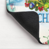 Frohe Weihnachtskarte Mousepad (Ecke)