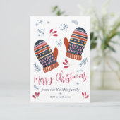 Frohe Weihnachtskarte niedlich und gemütlich perso (Stehend Vorderseite)