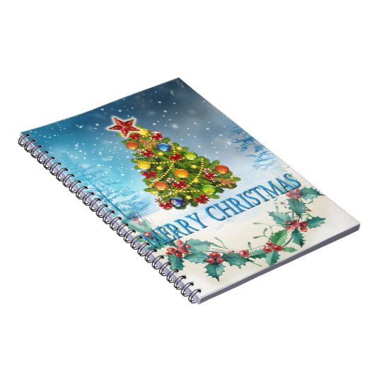 Frohe Weihnachtskarte Notizblock (Rechte Seite)