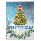 Frohe Weihnachtskarte Notizblock (Vorderseite)