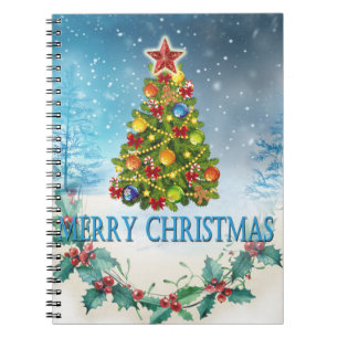 Frohe Weihnachtskarte Notizblock