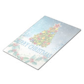 Frohe Weihnachtskarte Notizblock (angewinkelt)