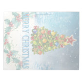 Frohe Weihnachtskarte Notizblock (Vorderseite)