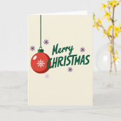 Frohe Weihnachtskarte Ornamente Karte (Gelbe Blume)