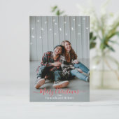 Frohe Weihnachtskarte Personalisiert Dankeskarte (Stehend Vorderseite)