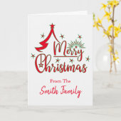 Frohe Weihnachtskarte Personalisiert Karte (Gelbe Blume)