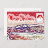 Frohe Weihnachtskarte Postkarte (Vorne/Hinten)