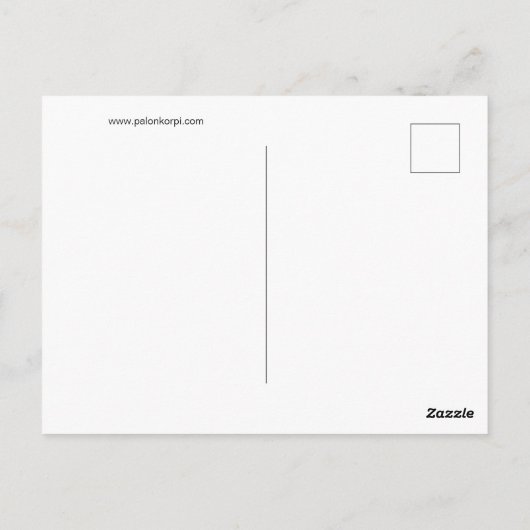 Frohe Weihnachtskarte Postkarte (Rückseite)