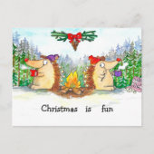Frohe Weihnachtskarte Postkarte (Vorderseite)