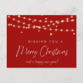 Frohe Weihnachtskarte Postkarte (Vorderseite)