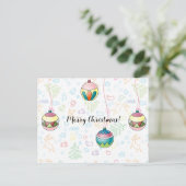 Frohe Weihnachtskarte Postkarte (Stehend Vorderseite)
