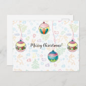 Frohe Weihnachtskarte Postkarte (Vorne/Hinten)