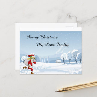 Frohe Weihnachtskarte Postkarte