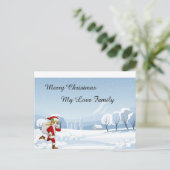 Frohe Weihnachtskarte Postkarte (Stehend Vorderseite)