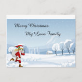 Frohe Weihnachtskarte Postkarte (Vorderseite)