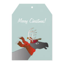 Frohe Weihnachtskarte Rentier