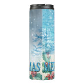 Frohe Weihnachtskarte Thermosbecher (Rückseite)