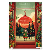 Frohe Weihnachtskarte Tischnummer (Rückseite)