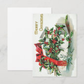 Frohe Weihnachtskarte Vintag Einladung (Vorne/Hinten)