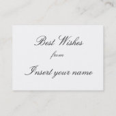 Frohe Weihnachtskarte Visitenkarte (Rückseite)