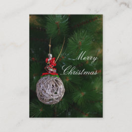 Frohe Weihnachtskarte Visitenkarte