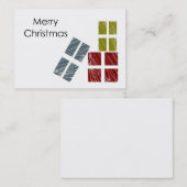 Frohe Weihnachtskarte Visitenkarte (Vorne/Hinten)