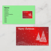 Frohe Weihnachtskarte Visitenkarte (Vorne/Hinten)