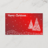 Frohe Weihnachtskarte Visitenkarte (Rückseite)
