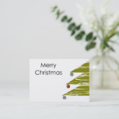 Frohe Weihnachtskarte Visitenkarte (Stehend Vorderseite)